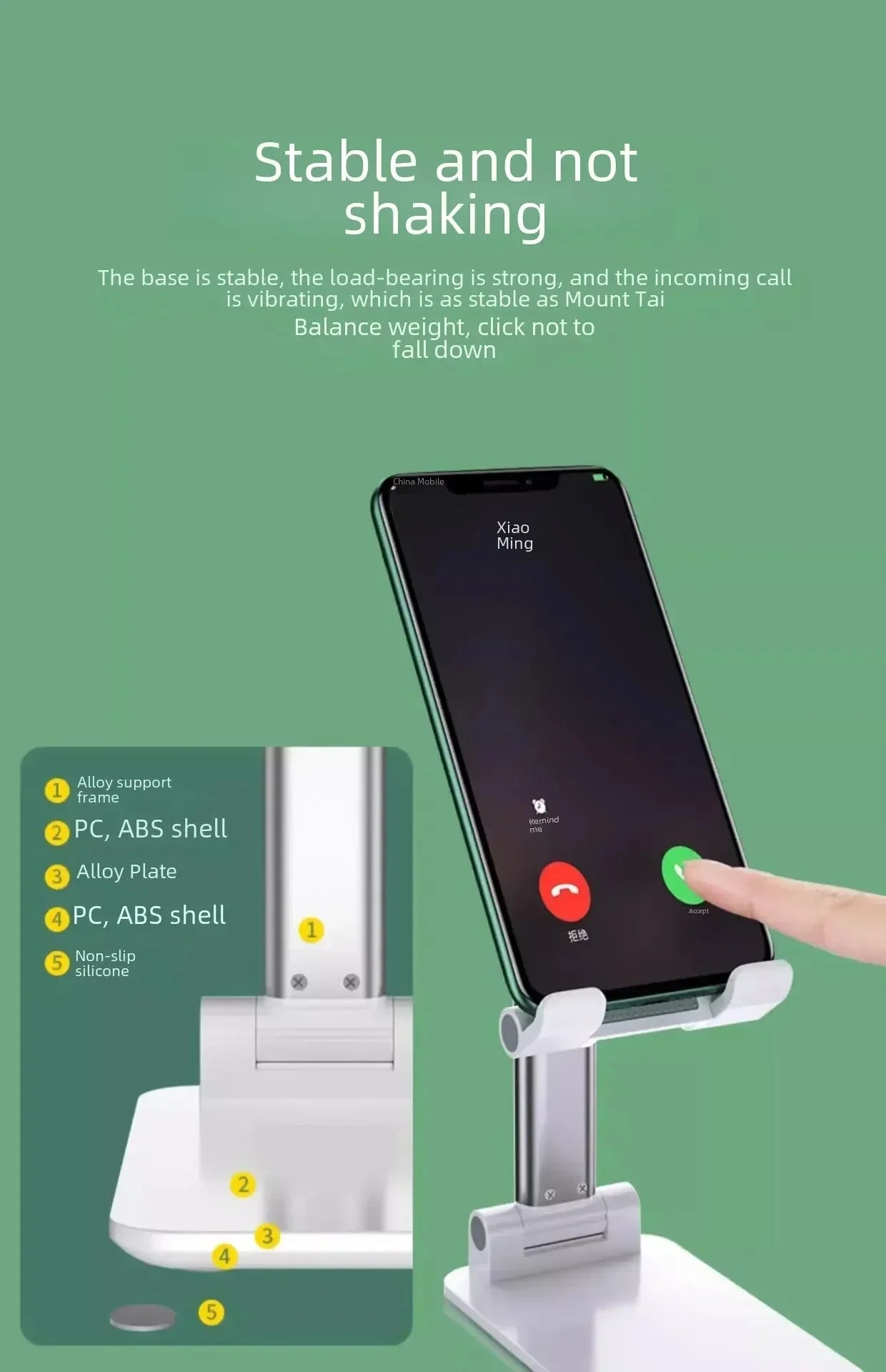 Desk Mobile Phone Holder Stand For iPhone IPad Xiaomi Adjustable Desktop Tablet Holder Universal Table Cell Phone Stand