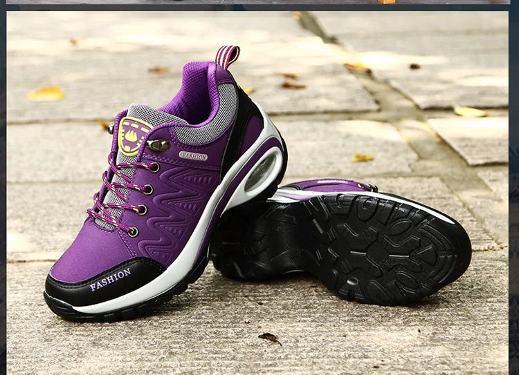 Brand Luxury Womens Sneakers Casual Breathable Tennis Shoes for Women Fashion Lace Up Platform Trainers Women's Hiking Shoes