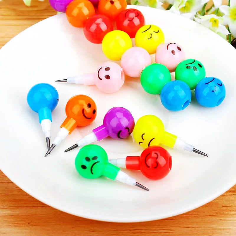 20 Pcs 11.8CM Cute Lollipop Pencils for Kids Painting Drawing Toys Baby Shower Birthday Party Favors Back To School Student Gift