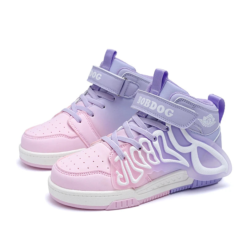 Kids Fashion Sneakers for Boys Girls Mesh Tennis Shoes Breathable Sports Running Shoes Lightweight Children Casual Walking k030