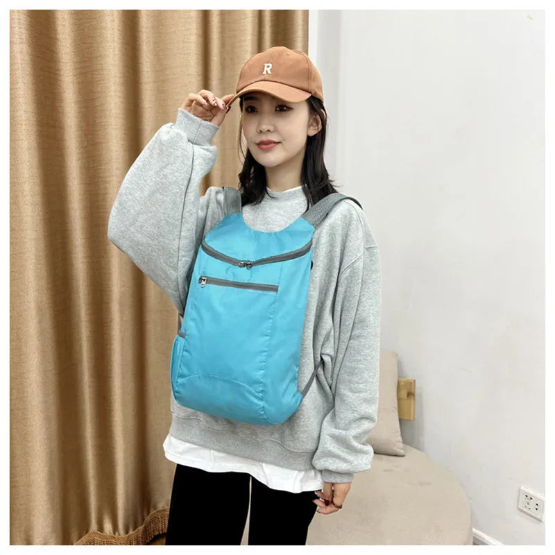 20L Men Women Lightweight Packable Backpacks Foldable Ultralight Outdoor Folding Backpack Travel Daypack Bag Sports Daypack