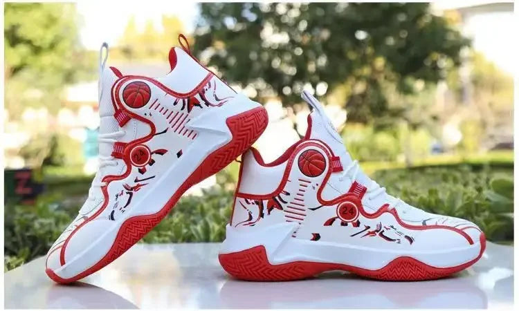 Fashionable High-top Waterproof Leather Basketball Shoes For Men Winter New Arrival Slip-on Motorcycle Boots