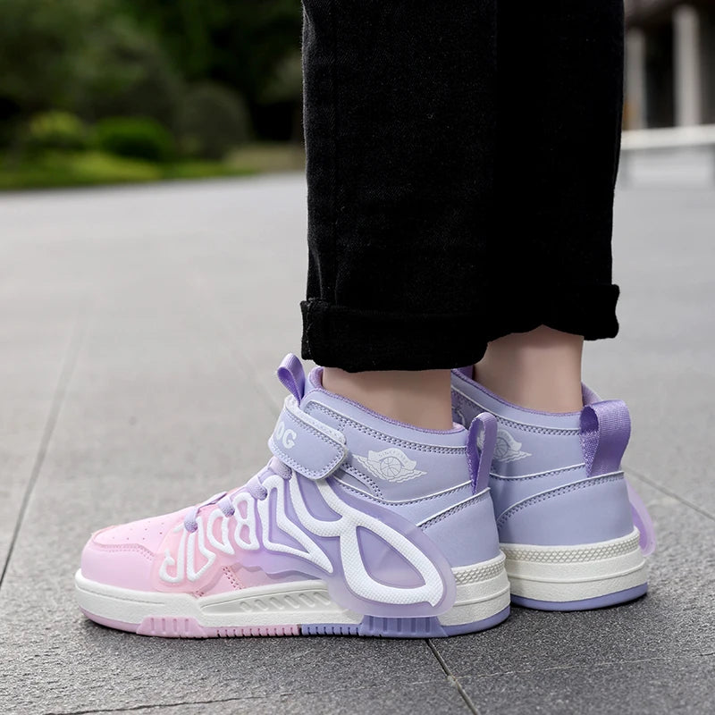 Kids Fashion Sneakers for Boys Girls Mesh Tennis Shoes Breathable Sports Running Shoes Lightweight Children Casual Walking k030
