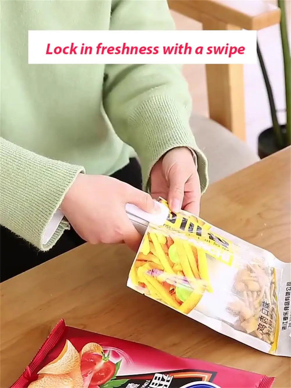 Plastic Heat Bag Sealer Food Packaging Sealing Machine Portable Snack Bag Sealing Clip Kitchen Storage Accessories Home Gadgets