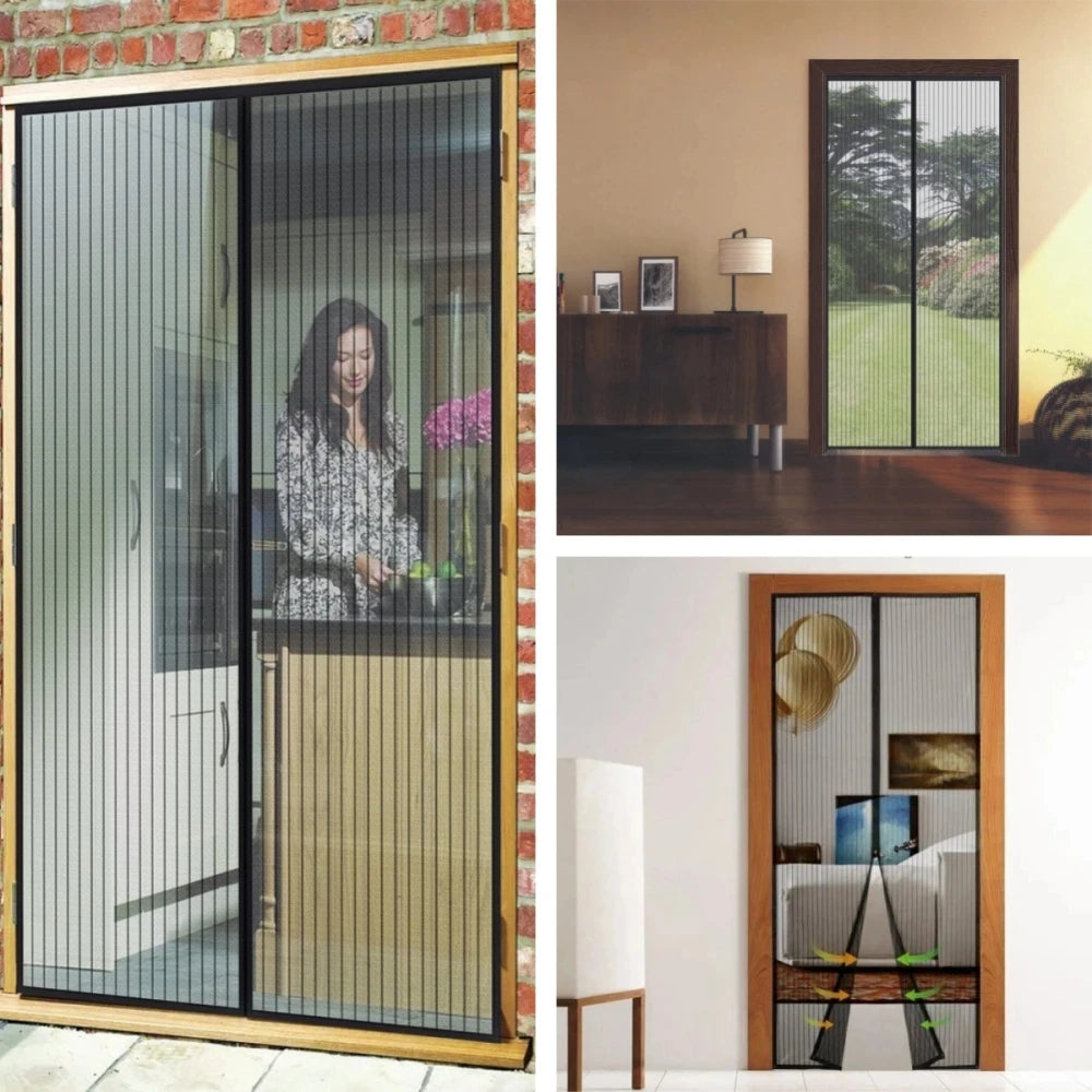 Mosquito Net Curtain Magnets Door Mesh Insect Sandfly Netting with Magnets on The Door Mesh Screen Automatic Closing Door Screen