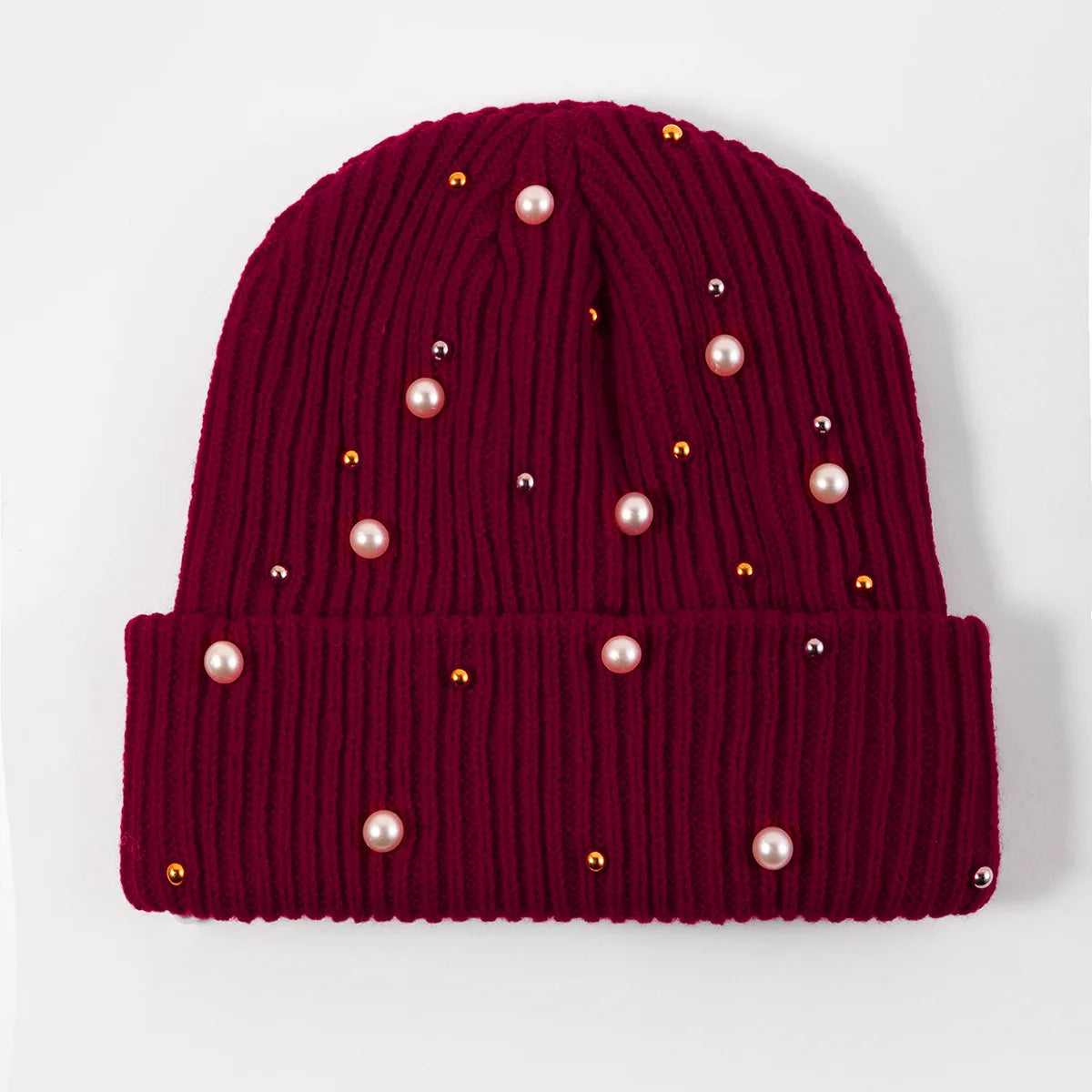 Women's Outdoor Cold Warm Knitted Cap Autumn and Winter Cap Outdoor Riding Warm Cap Ski Cap Double Layer Breathable Wool Cap