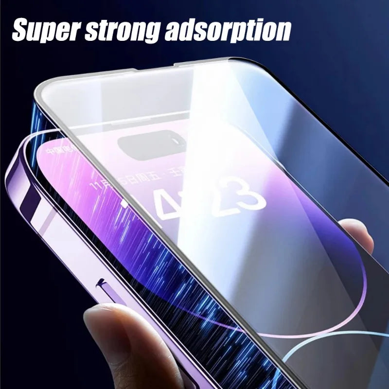 Screen Protector For iPhone 16 Plus 16 Pro Max Full Glue Cover Tempered Glass Protective Films For iPhone16 Phone Accessories