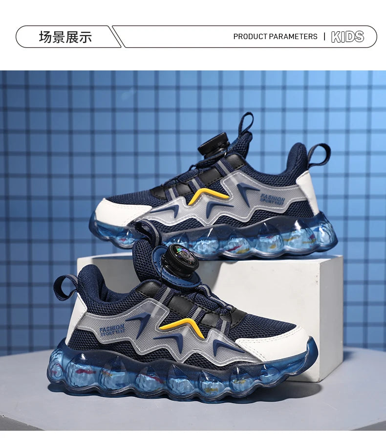 Children's Fashion Sports Shoes Boys' Running Leisure Shoes Mesh Comforthable Outdoor Kids Casual Tennis Light Sneakers Shoes
