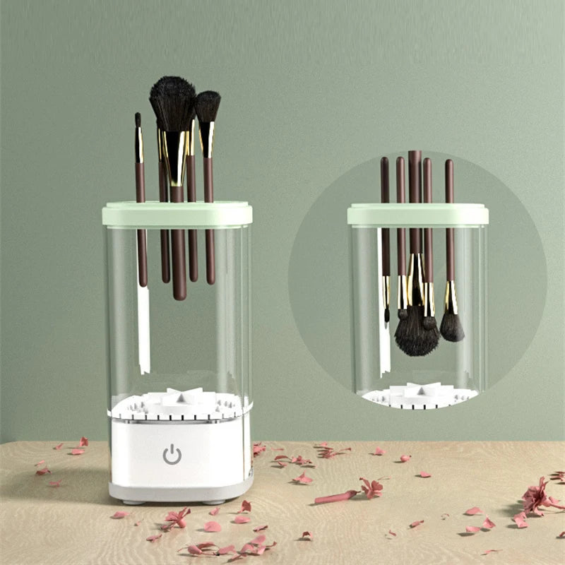 Automatic Electric Makeup Brush Cleaner Update 3 In 1 Type C-Charging Cosmetic Brush Washing Drying Tools Make Up Brush Cleaner