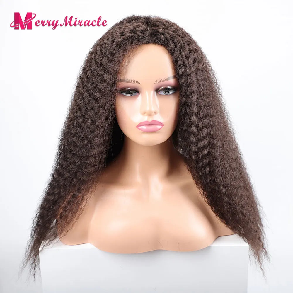 Long Kinky Curly Ombre Color Synthetic Wigs for Black Women Black Blonde Ginger White Hair Afro Kinky Curly Synthetic Hair Wigs