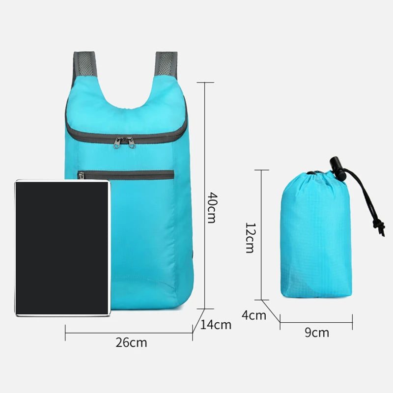 20L Men Women Lightweight Packable Backpacks Foldable Ultralight Outdoor Folding Backpack Travel Daypack Bag Sports Daypack