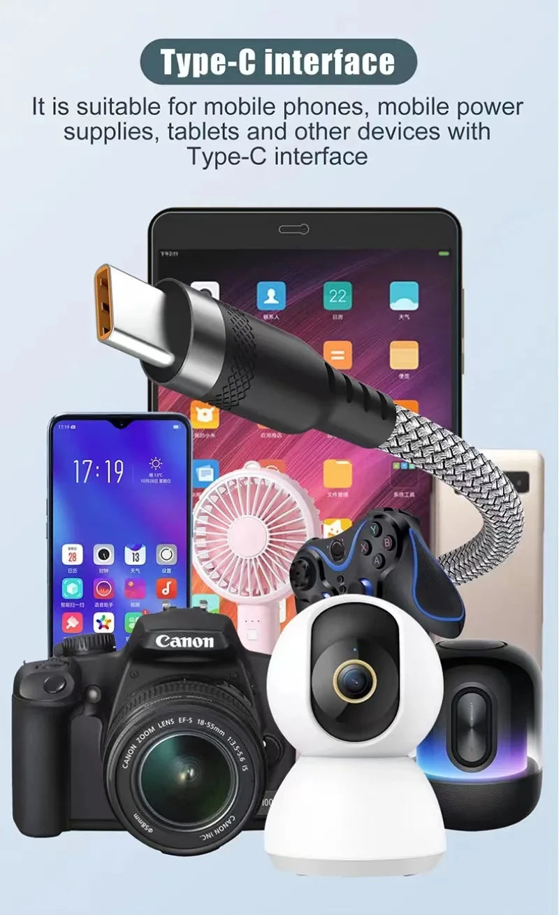 USB TYPE C/Micro USB Fast Charge Cable 3m 5m 8m USB C Android Extend Charging Cable for Huawei Samsung Xiaomi OPPO OnePlus Vivo