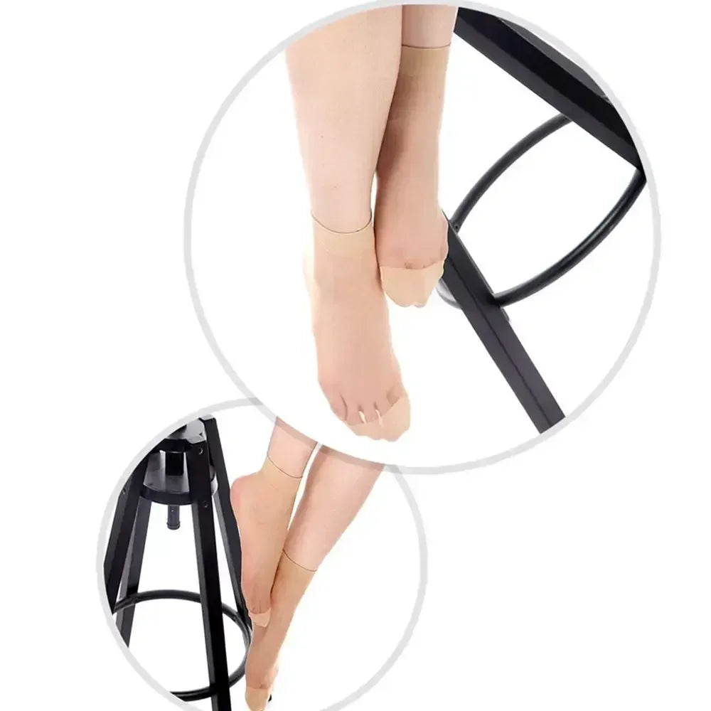 Summer Socks Skin Color Transparent Ultrathin Women Crystal Silk Socks Nylon Ladies Female Summer Short Ankle Sock Meias