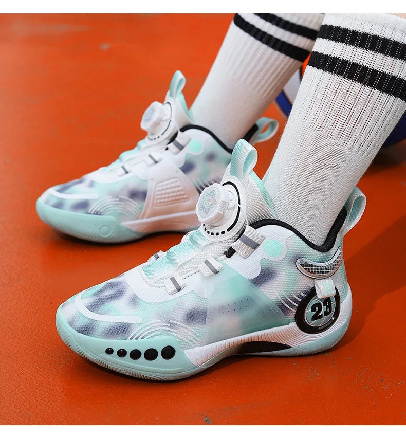 Fashion Children's Basketball Shoes For Boys Girls Non-slip Kids Sport Shoes Lightweight Outdoor Sneakers Trainers Footwear