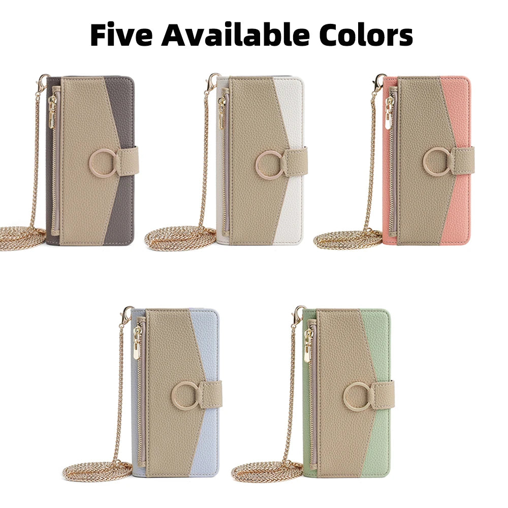 New Fashionable Multi-color Patchwork Flip Leather Phone Case with Lanyard Nokia C12 Pro X10-X20 G21-G11 G10-G20 C20 1.4
