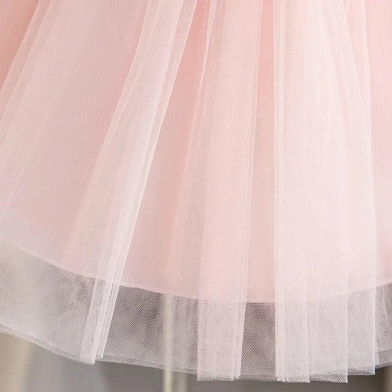 Summer Dress 1Yrs Kid Christening Princess Dress Vestidos Toddler Birthday Party Children 3D Butterfly Baptism Baby Girl Clothes