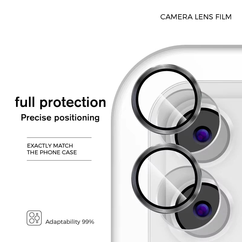 For iPhone 16 Pro Max Plus iPhone16 ProMax 5G Rear 3D Glass Matel Ring Camera Accessories iPhone16ProMax Back HD lens Protector