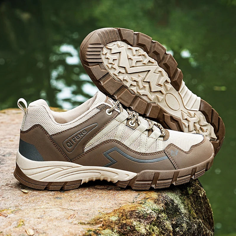 2023 Women Outdoor Casual Shoes Summer Breathable Mesh Hiking Sneakers Female Light Trekking Footwear Flat Fashion Climbing Work