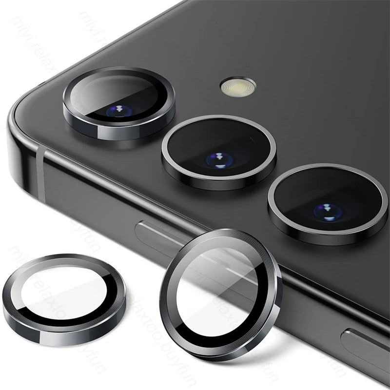 Back Camera Glass For Samsung A55 5G 9D Camera Protective Glass Samung Sumsung A 55 35 25 15 2024 Rear Matel Lens Protector Ring