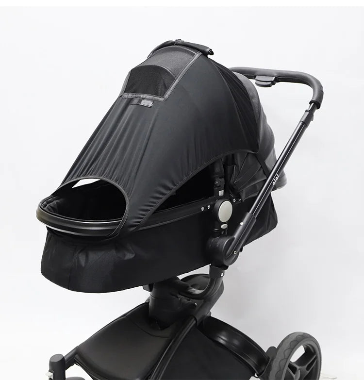 Baby stroller sunshade has UV protection, windproof, sunshade, waterproof functions, outdoor travel baby stroller accessories