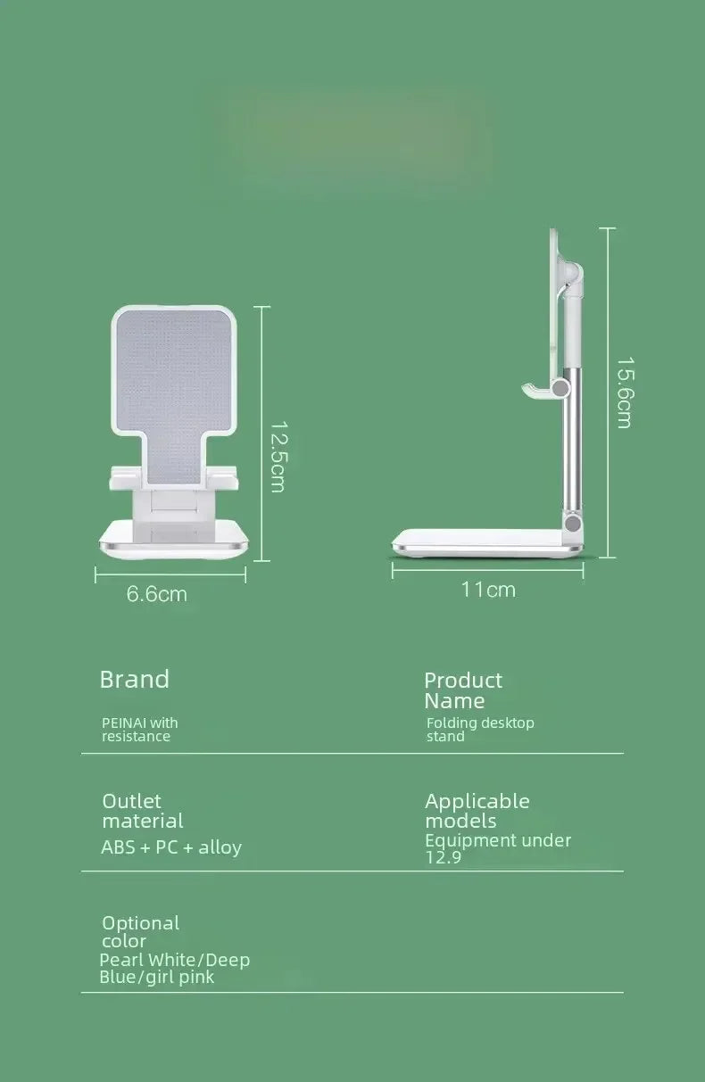 Desk Mobile Phone Holder Stand For iPhone IPad Xiaomi Adjustable Desktop Tablet Holder Universal Table Cell Phone Stand