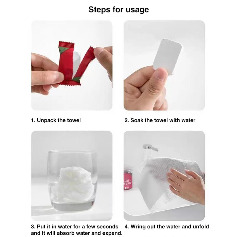 Disposable microfiber towels, household compressed wipes, bath towels, home and garden textiles, hotel compact