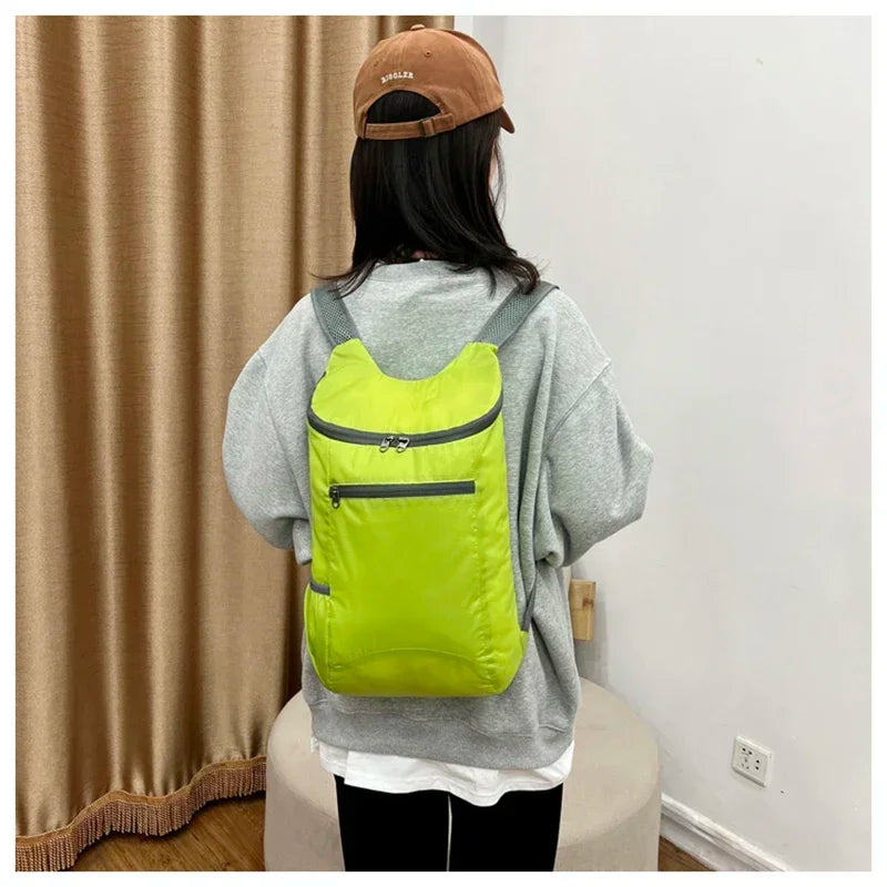 Outdoor Waterproof Bag Foldable Backpack for Women Men Camping Hiking Traveling Daypack Sport Bag Large Capacity Softback Bags