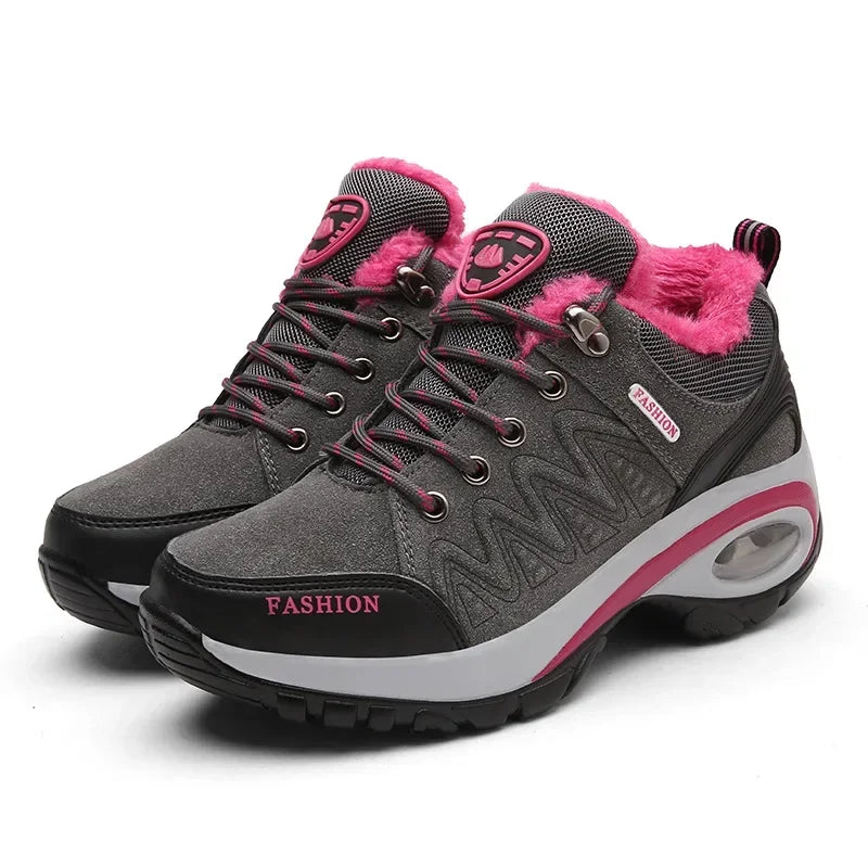 Brand Luxury Womens Sneakers Casual Breathable Tennis Shoes for Women Fashion Lace Up Platform Trainers Women's Hiking Shoes