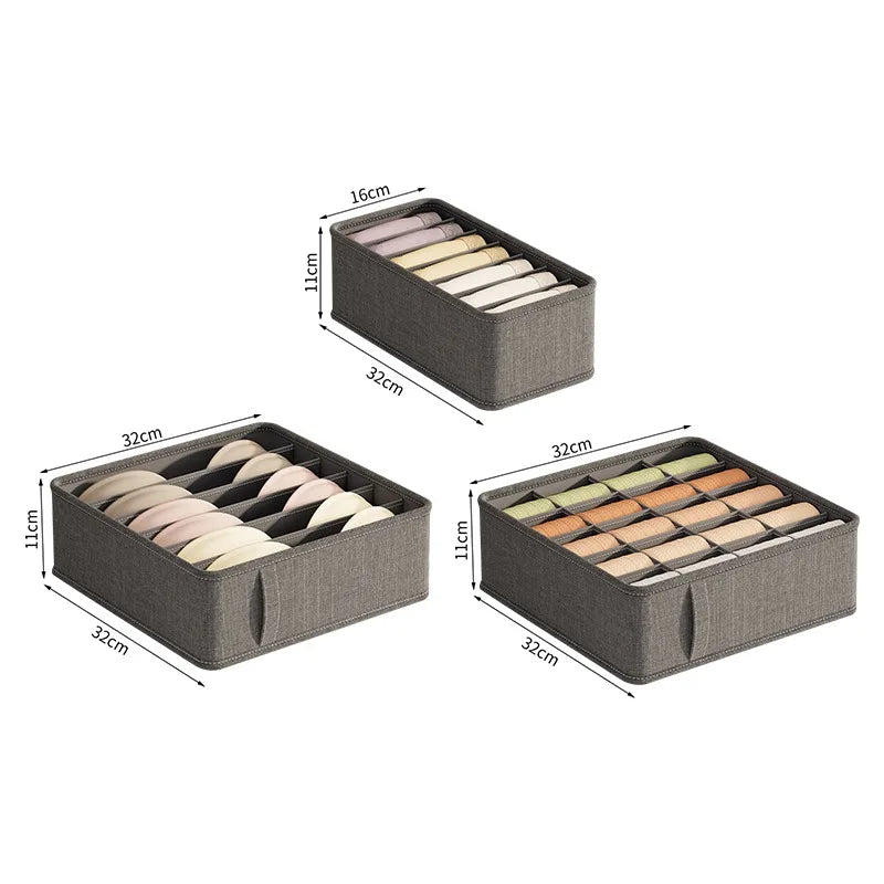 Underwear Cabinet Drawer Organizer Socks Clothing Storage Box Wardrobe Organizer Clothes Ties Pants Bra Socks Storage Organizers