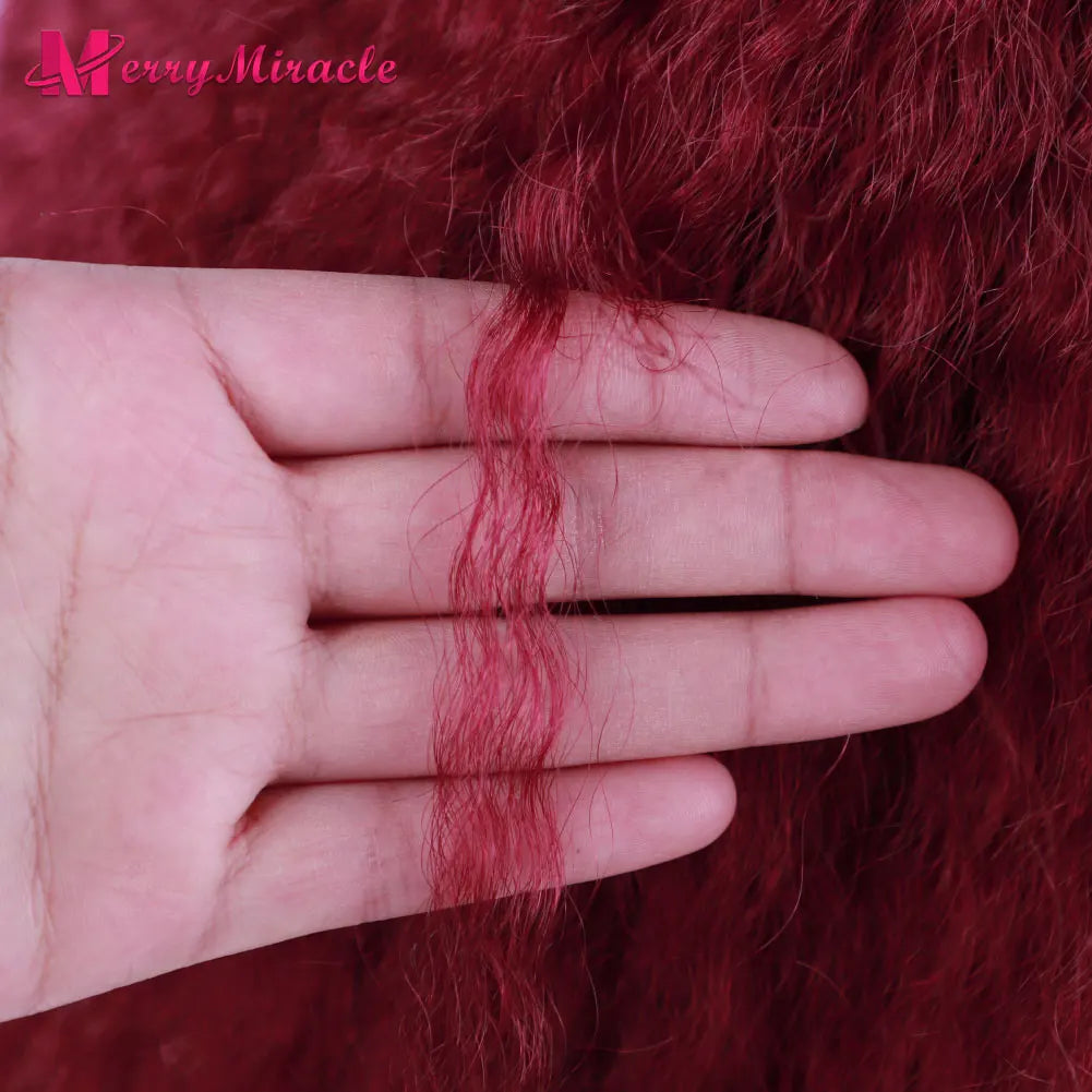 Long Kinky Curly Ombre Color Synthetic Wigs for Black Women Black Blonde Ginger White Hair Afro Kinky Curly Synthetic Hair Wigs