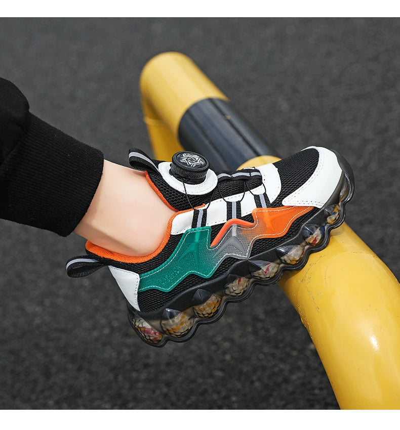 Children's Fashion Sports Shoes Boys' Running Leisure Shoes Mesh Comforthable Outdoor Kids Casual Tennis Light Sneakers Shoes